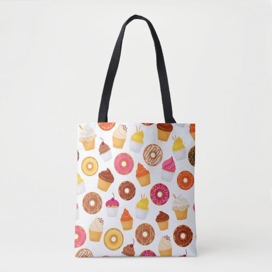 Donuts & Cupcakes   Tote Bag (Voorkant)