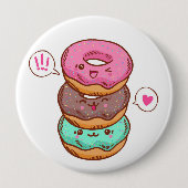 Donuts Custom Buttonnen Ronde Button 4,0 Cm (Voorkant)