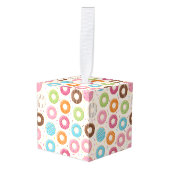 Donuts Custom Cube Ornament (Voorkant hoekig)