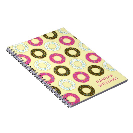 Donuts Cute Kid's Doughnut Notitieboek (Rechterzijde)