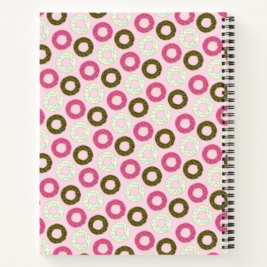Donuts Cute Kid's Doughnut Notitieboek (Achterkant)
