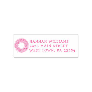 Donuts Cute Kind Return Stamp Doughnut Zelfinktende Stempel