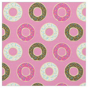 Donuts Cute Kinderen Colorful Food Doughnoten Stof
