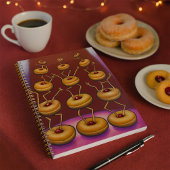 Donuts dansen grillige donut personages planner