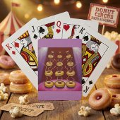 Donuts dansen grillige donut personages pokerkaarten