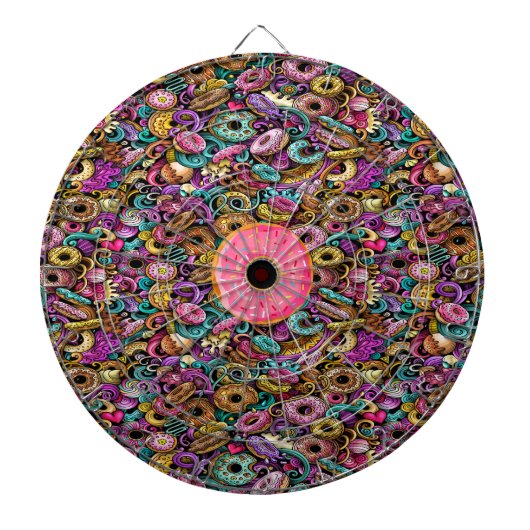 Donuts Dartboard Dartbord (Voorkant)