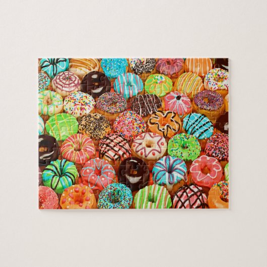 Donuts Delight Jigzaag Puzzle Legpuzzel (Horizontaal)