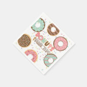 Donuts & Diamonds Bruiloftsborrel Servet (Hoek)