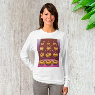Donuts die vrouwen lang Sleeve uitvoeren T-shirt