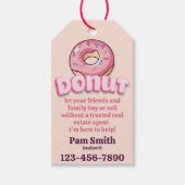 Donuts, Donut, Coffee, Realtor Pop-by Cadeaulabel (Voorkant)