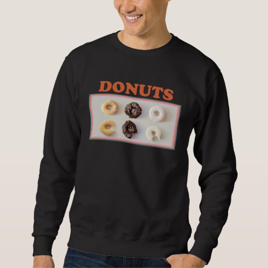 Donuts  donut  en platenverzamelaar deegnut trui (Voorkant)