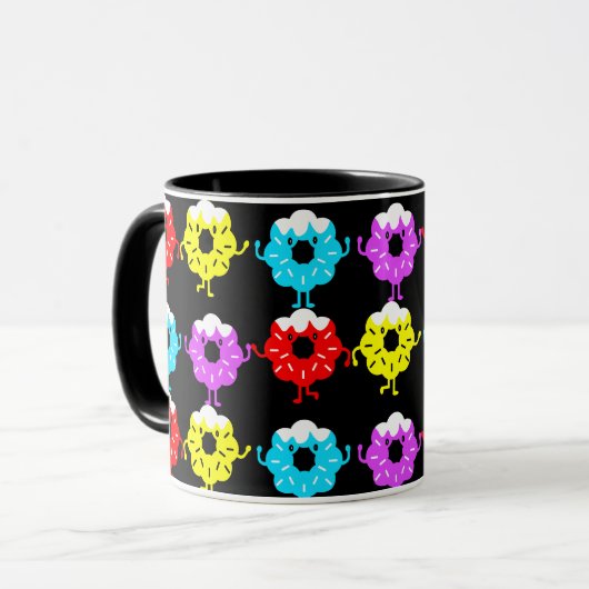 Donuts Donut liefhebbers Mok (Voorkant links)