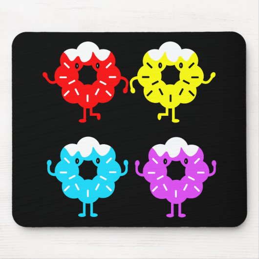 Donuts Donut liefhebbers Muismat (Voorkant)