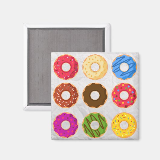 Donuts Donuts and Donuts Magneet (Voorkant / Achterkant)