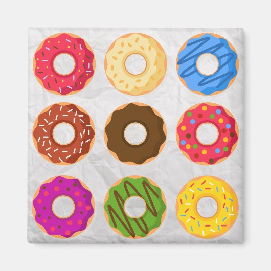 Donuts Donuts and Donuts Magneet (Voorkant)