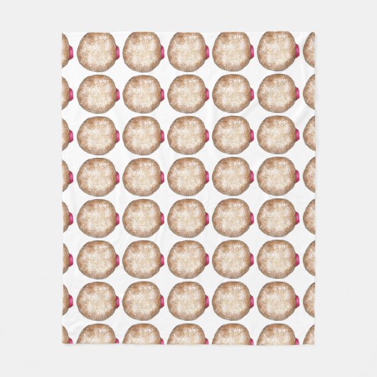 Donuts Doughdopts Hanukkah Sufganiyot Fleece Deken (Voorkant)