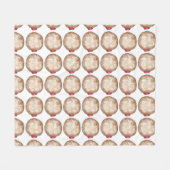 Donuts Doughdopts Hanukkah Sufganiyot Fleece Deken (Voorkant (Horizontaal))