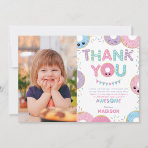 Donuts Doughnuts Sprinkles Birthday Party Foto Bedankkaart