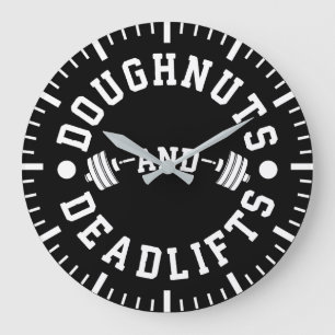 Donuts en Deadlifts - Carbs - Funny Workout Grote Klok