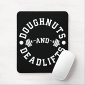 Donuts en Deadlifts - Carbs - Funny Workout Muismat (Met muis)