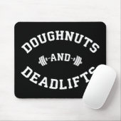 Donuts en Deadlifts - Funny Gym Workout Muismat (Met muis)