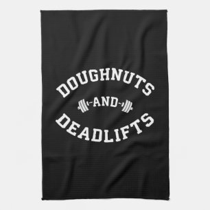 Donuts en Deadlifts - Funny Gym Workout Theedoek