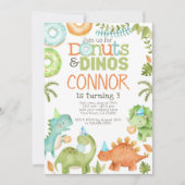 Donuts en dino's kaart (Voorkant)