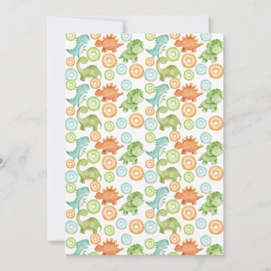 Donuts en dino's kaart (Achterkant)