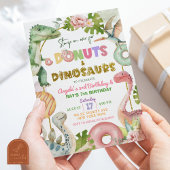 Donuts en dinosaurussen gezamenlijke broer of zus  kaart