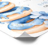 Donuts en diploma's Afstudeer welkom bord poster (Hoek)