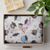 Donuts en Diploma's Afstudeerpatroon Tissuepapier (Geschenk)