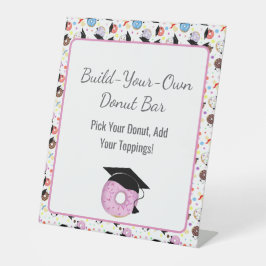 Donuts en Diploma's Afstuderen Bouw Je Eigen Donut Reclamebord Met Voetstuk