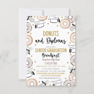 Donuts en Diplomas Afstuderen Kaart