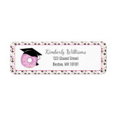 Donuts en Diploma's Retouradres Etiket (Voorkant)