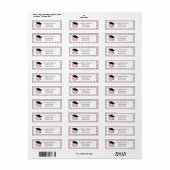 Donuts en Diploma's Retouradres Etiket (Full Sheet)