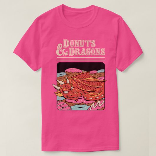Donuts en Dragons T-shirt (Design voorkant)