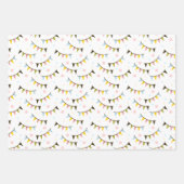 Donuts en Garlands Pastelbakkerij Verjaardag Inpakpapier Vel (Voorkant 3)