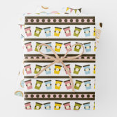 Donuts en Garlands Pastelbakkerij Verjaardag Inpakpapier Vel (In situ)