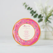 Donuts en Graden afstudeerfeest Kaart (Staand voorkant)