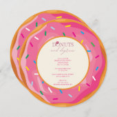 Donuts en Graden afstudeerfeest Kaart (Voorkant / Achterkant)