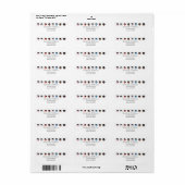 Donuts en graden retouradres minimalistisch etiket (Full Sheet)