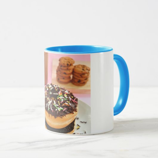 Donuts en koekjes mok (Voorkant rechts)