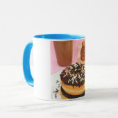 Donuts en koekjes mok (Voorkant links)