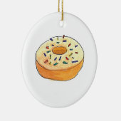 Donuts en koekjes voor kerstmis keramisch ornament (Rechts)