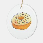 Donuts en koekjes voor kerstmis keramisch ornament (Links)