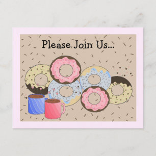 Donuts en koffie aankondiging