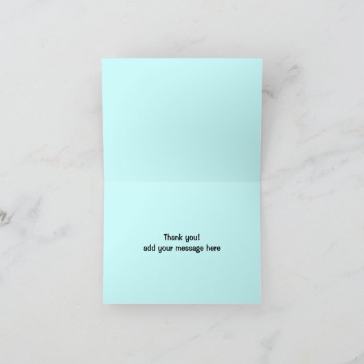 Donuts en koffie bedankkaart (Binnen)