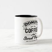 Donuts en koffie-Mok Tweekleurige Koffiemok (Voorkant rechts)