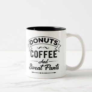 Donuts en koffie-Mok Tweekleurige Koffiemok