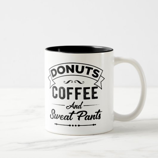 Donuts en koffie-Mok Tweekleurige Koffiemok (Rechts)